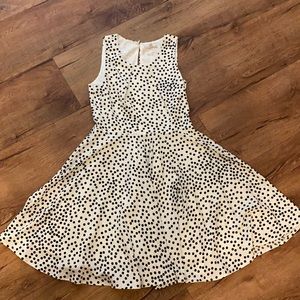 White and Black Polka Dot Dress